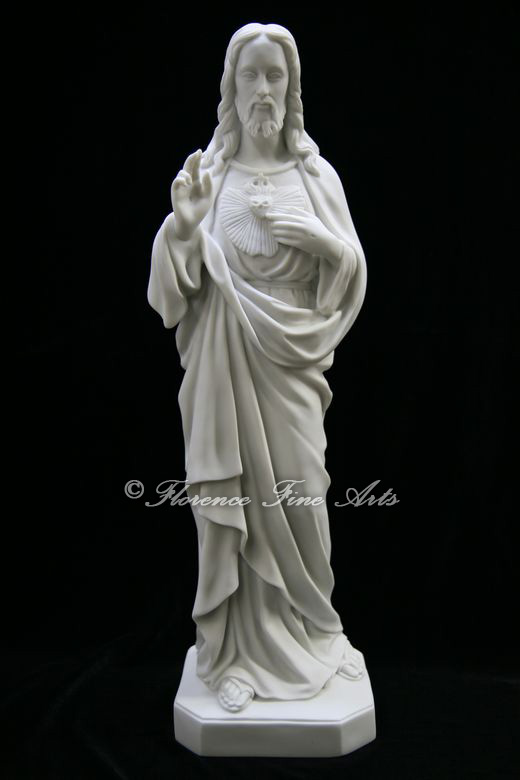 Sacred Heart of Jesus Christ Statue Sculpture Vittoria Collection Made