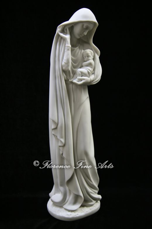 Large Virgin Mary Mother and Jesus Italian Statue Sculpture Religious Made Italy eBay