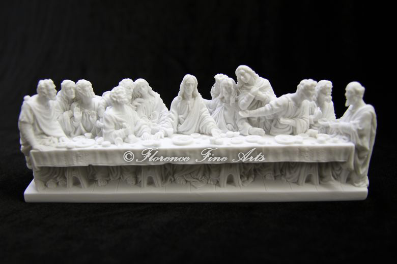 Last Supper Jesus Apostles Catholic Statue Sculpture Made in Italy 9